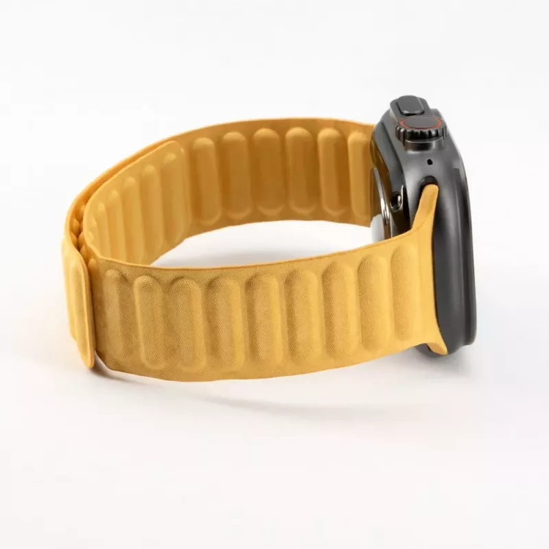 Connect Watch 38/40/41mm Fine Woven Twill Magnetic Chain Watch Strap Yellow