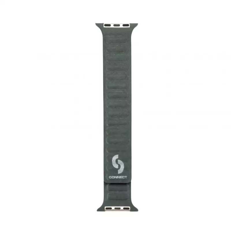 Connect Watch 42/44/45mm Fine Woven Twill Magnetic Chain Watch Strap Green