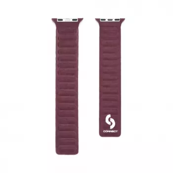 Connect Pasek do zegarka Fine Woven Twill Magnetic Chain 42/44/45mm Śliwkowy