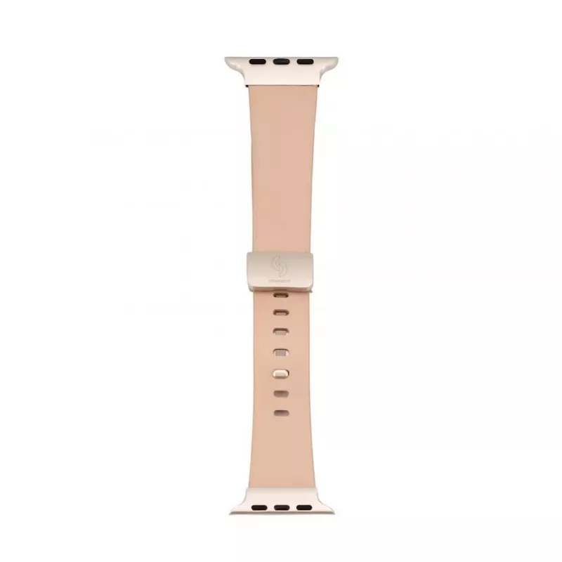 Connect Watch 38/40/41mm Single Loop Buckle Skórzany Pasek do Zegarka Różowy