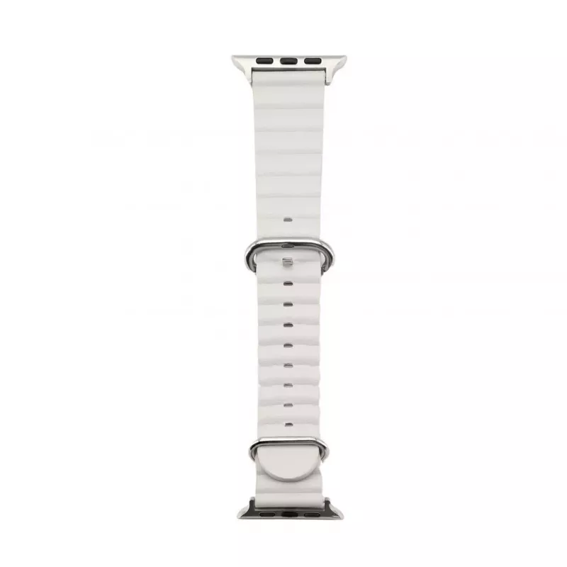 Connect Watch 42/44/45mm Marine Leather Watch Strap Starlight