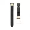Connect 22mm Silicone Leather Watch Strap with Magnetic White