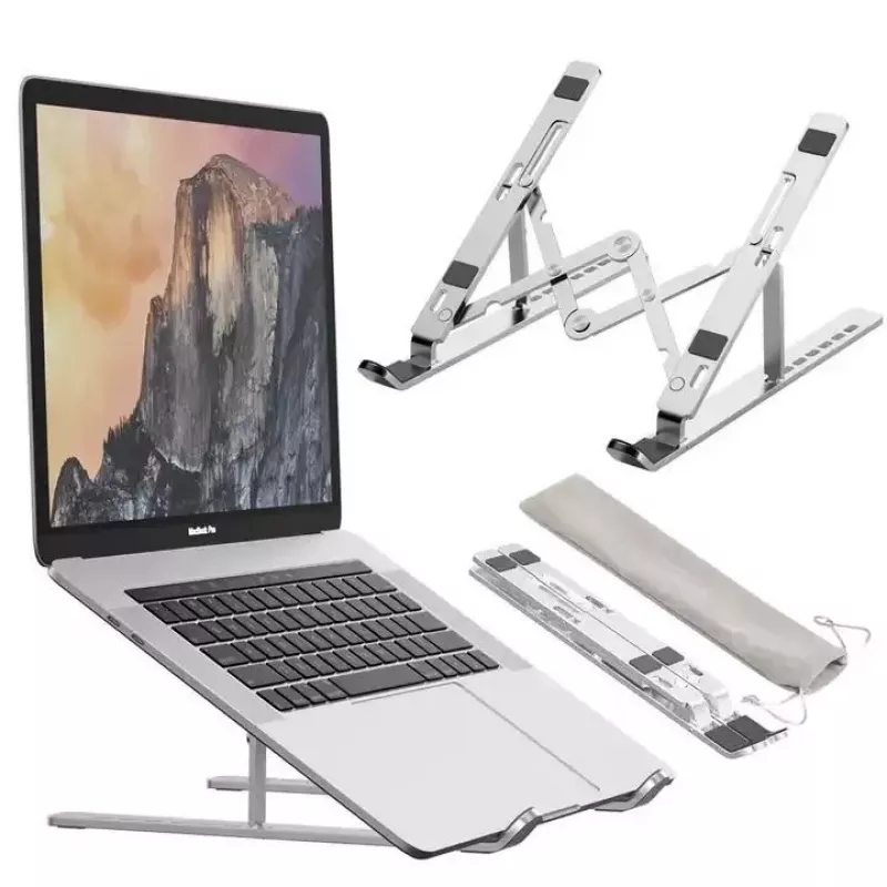 iLike STM1 Metal Foldable Notebook Stand dla laptopów 10-17,3 cala - Srebrny