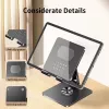 iLike STM4 Metalowy stojak na tablet PC z regulowanym kątem nachylenia i obrotem 360° Czarny