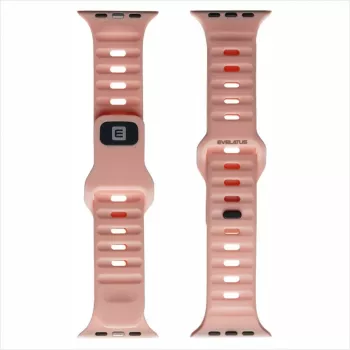 Evelatus Watch 42/44/45 Sport Silicone Loop Light Pink