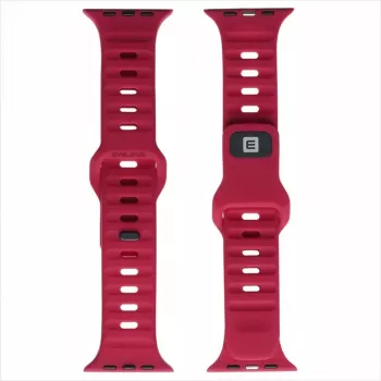Evelatus Watch 42/44/45 Sport Silicone Loop Dark Red