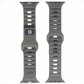 Evelatus Watch 42/44/45 Sport Silicone Loop Dark Gray