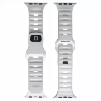 Evelatus Watch 38/40/41 Sport Silicone Loop White