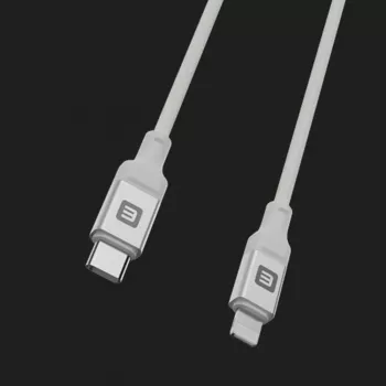 Evelatus USB-C to Lightning Cable 1.2m 60W (MFI09) Aluminum Housing Braided White