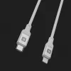 Evelatus USB-C to Lightning Cable 2.0M 60W (MFI09) Aluminum Housing Braiding White