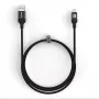 Evelatus USB-A do USB-C Kabel 1.2m Pleciony Nylon Czarny