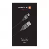 Evelatus USB-A do USB-C Kabel, 1,2m, Aluminiowa Obudowa, Pleciony, Biały