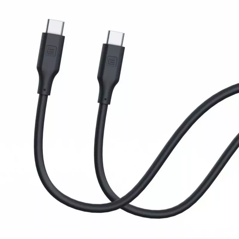 Evelatus USB-C do USB-C Kabel Silikonowy 1,2m 60W / 20V 3A Czarny