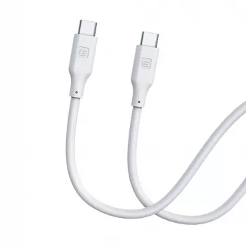 Evelatus USB-C do USB-C Kabel Silikonowy 1,2m 60W / 20V 3A Biały