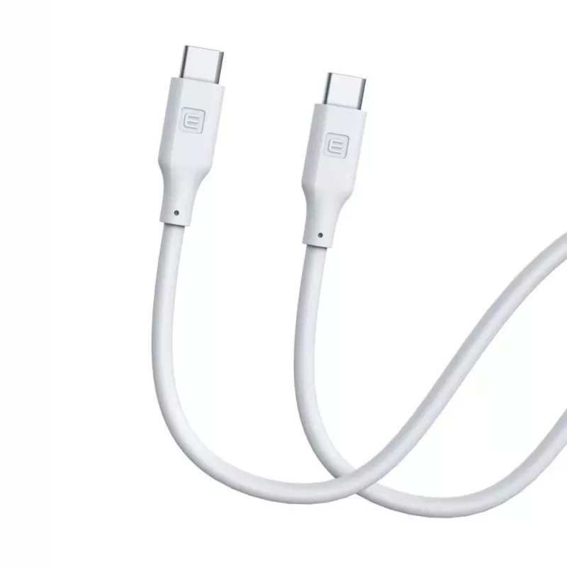 Evelatus USB-C do USB-C Kabel Silikonowy 1,2m 60W / 20V 3A Biały