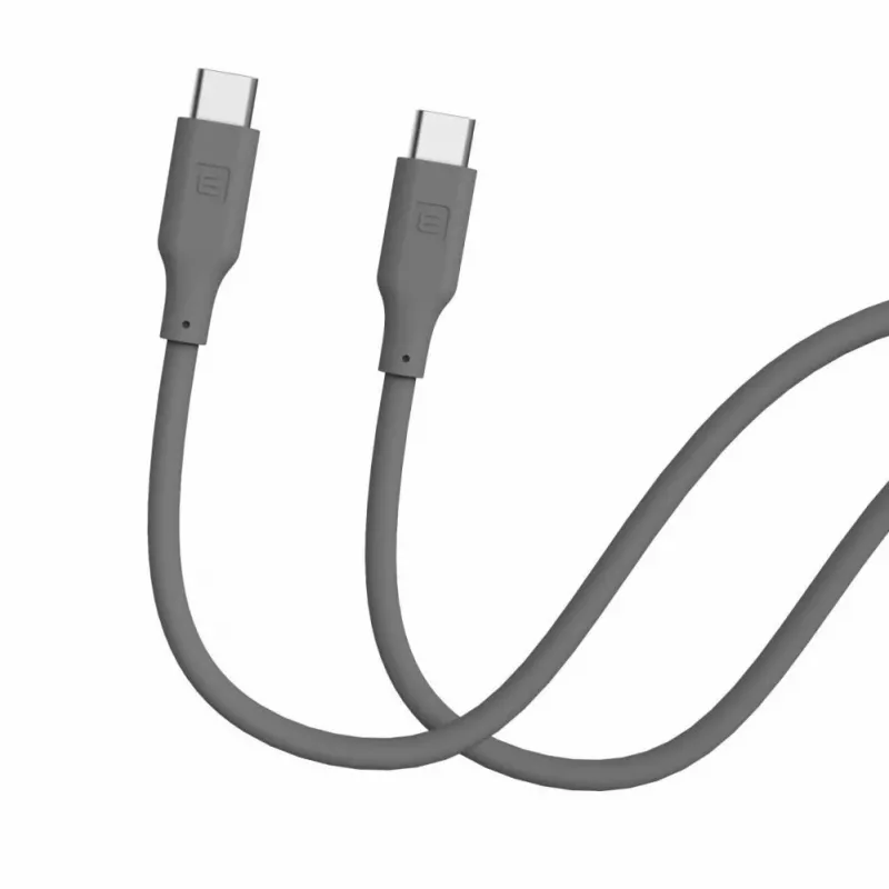Evelatus USB-C do USB-C Kabel Silikonowy 1.2m 60W PD Szary