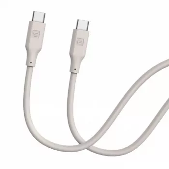 Evelatus USB-C do USB-C Kabel Silikonowy 1,2m 60W / 20V 3A Ciepły Szary