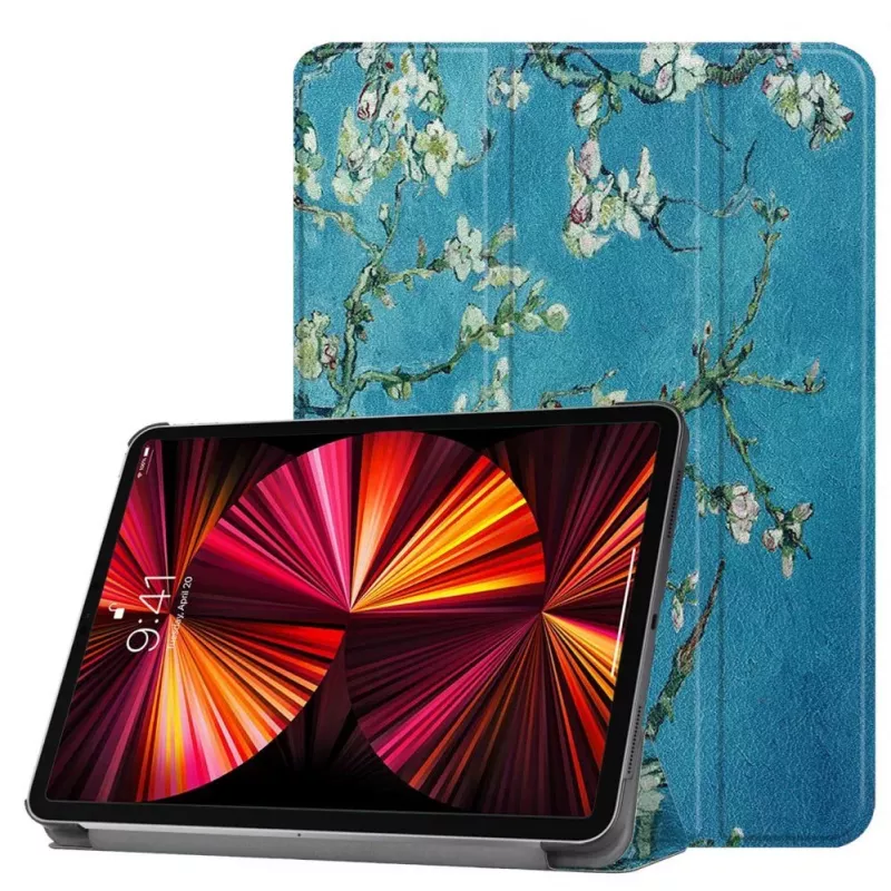 iLike iPad 10.2 Tri-Fold Eco-Leather Stand Case Sakura
