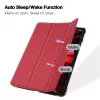 iLike Galaxy Tab S8 Plus 12.4 Tri-Fold Eco-Leather Stand Case Coral Pink