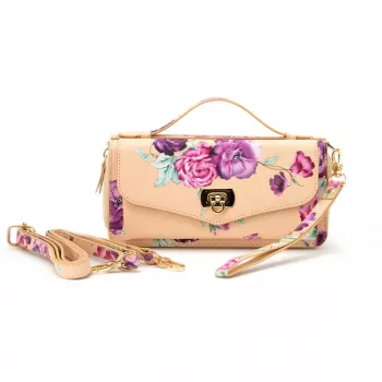Evelatus Universal Wallet Case Flower Beige