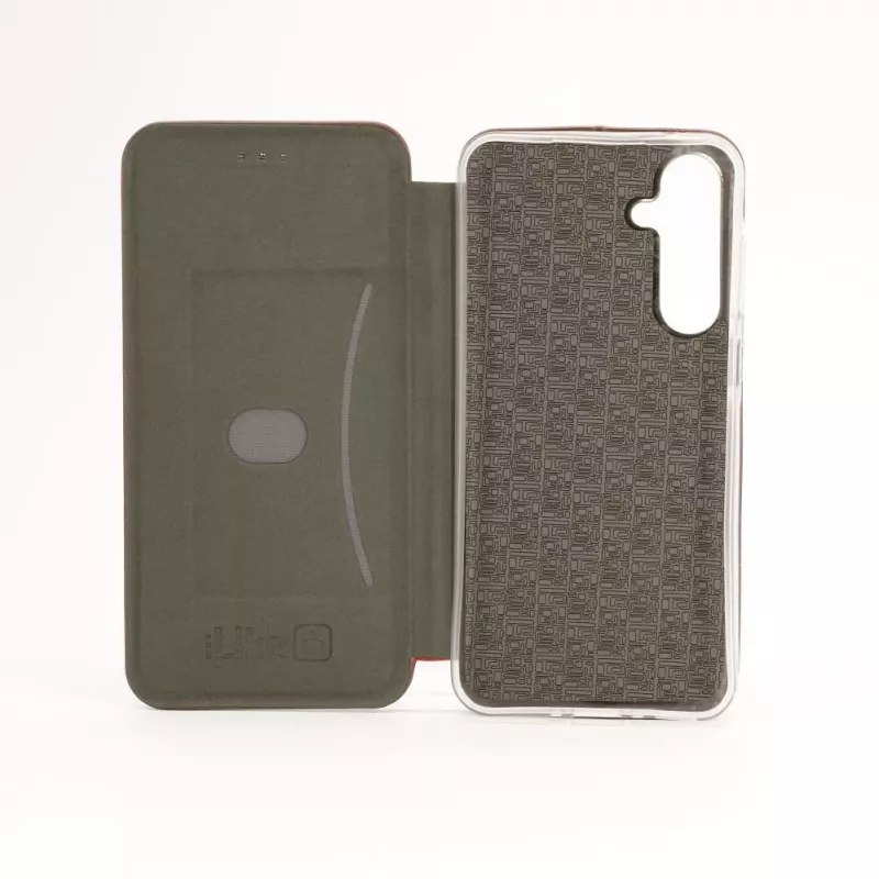 iLike Samsung Galaxy A55 Book Case Plum
