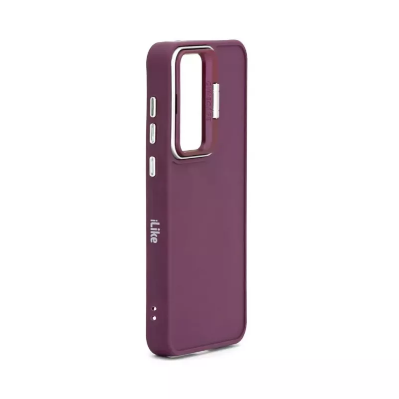iLike Samsung Galaxy A15 Hybrid Case z Uchwytem na Aparat Śliwkowy