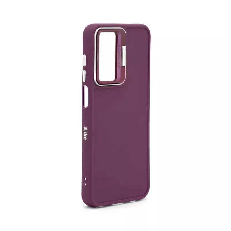 iLike Samsung Galaxy A35 Hybrid Case with Camera Stand Plum