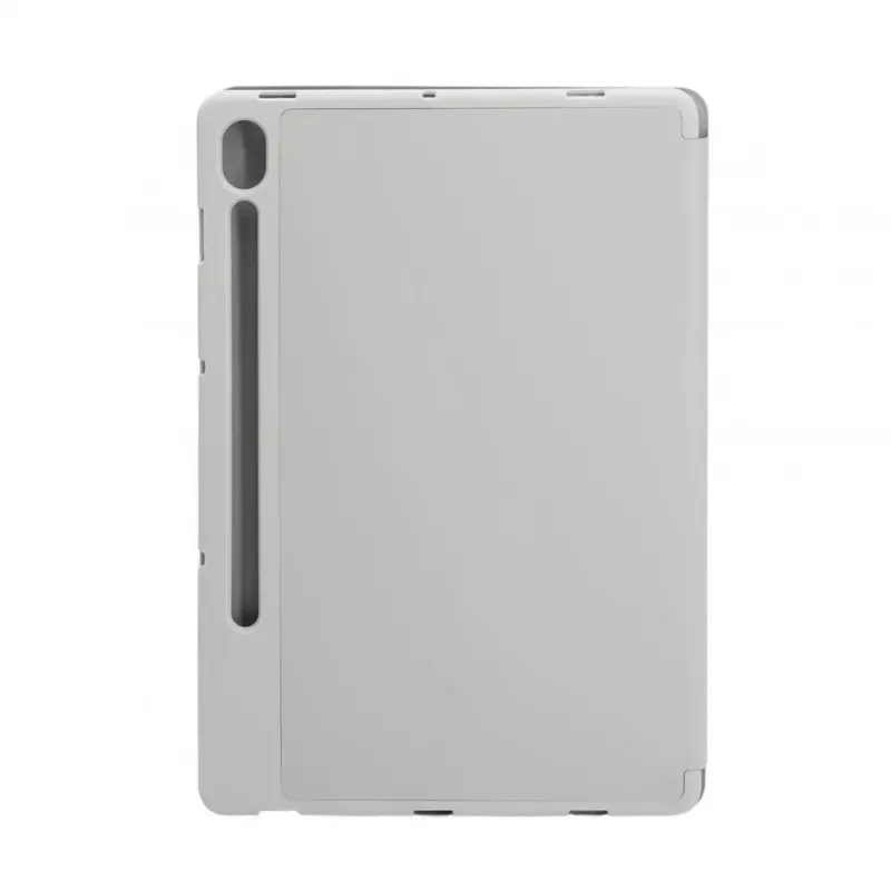 Evelatus Etui na Tablet Galaxy Tab S9 FE z Imitacją Mikrofibry Wewnątrz Srebrny