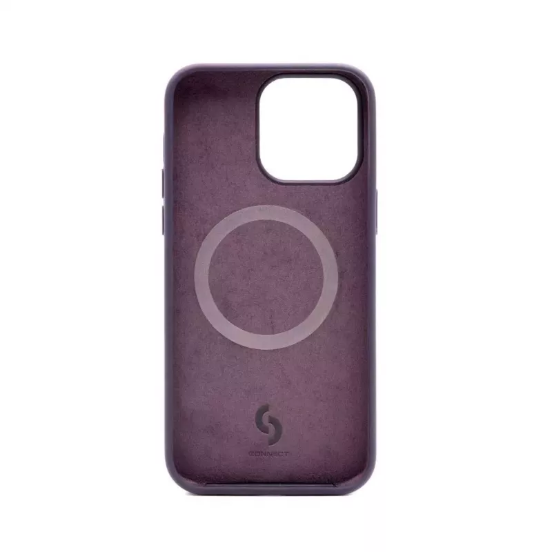 Connect Apple iPhone 14 Pro Max Premium MagSafe Soft Touch Silicone Case New Function Purple