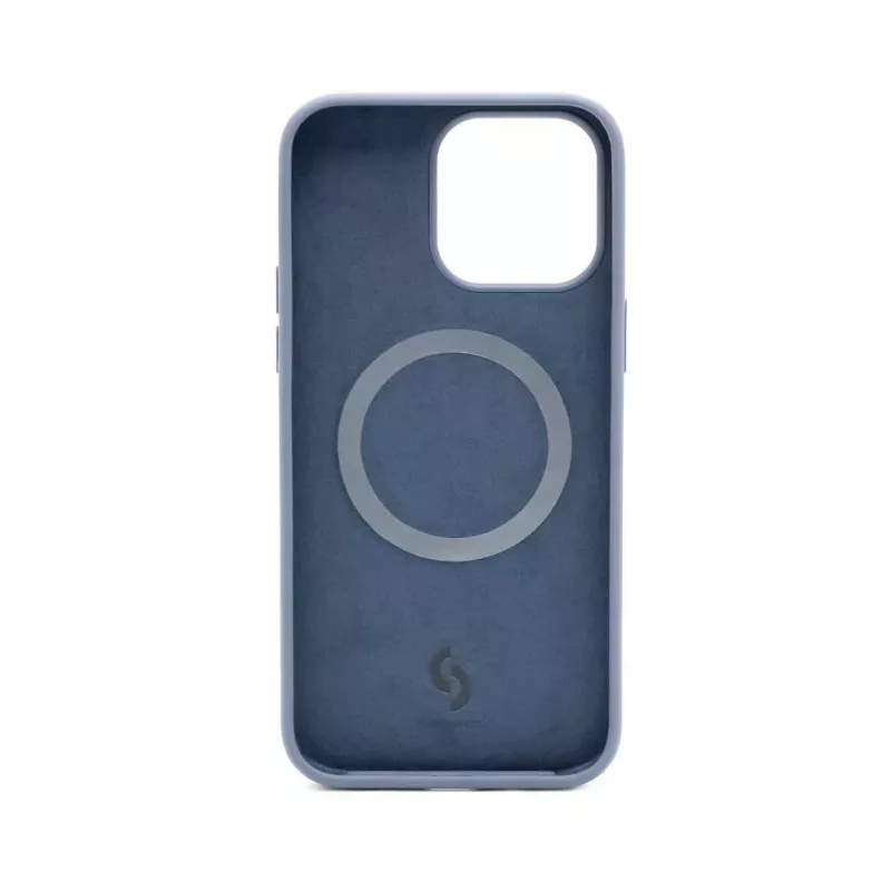 Connect Apple iPhone 14 Pro Premium MagSafe Soft Touch Silicone Case New Function Midnight Blue