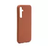 Connect Samsung Galaxy S23 FE Premium Quality Magnetic Soft Touch Silicone Case Saddle Brown