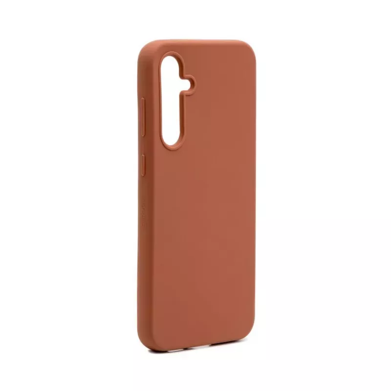 Connect Samsung Galaxy S23 FE Premium Quality Magnetic Soft Touch Silicone Case Saddle Brown