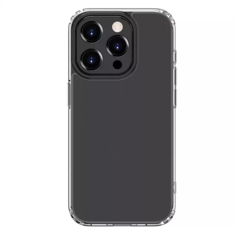 Connect Apple iPhone 15 Przeciwwstrząsowe Silikonowe Etui Wojskowe Przezroczyste