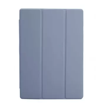 Etui Connect do Samsung Galaxy Tab A8 10.5 z imitacją mikrofibry w środku, lawendowo-szary