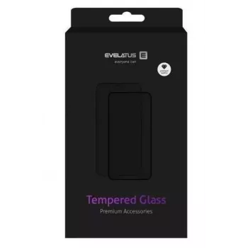 Evelatus Xiaomi Poco X6 Pro 2.5D Full Cover Japan Glue Glass Anti-Static Black