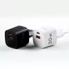 Evelatus USB-A i USB-C 30W Max EU Ładowarka Biała