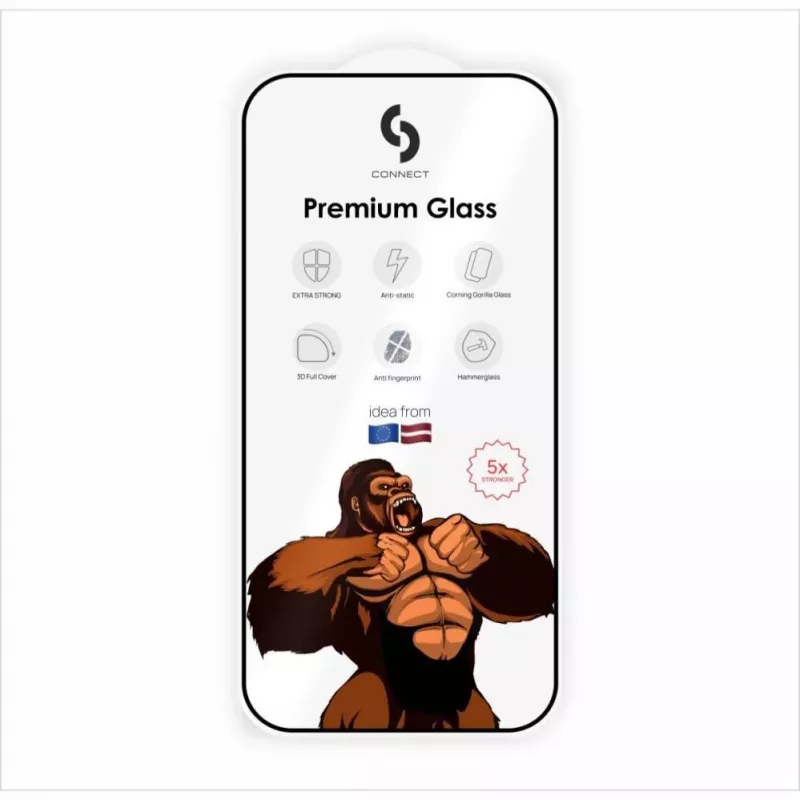 Connect Xiaomi Redmi Note 13 Pro 5G 2.5D Full Cover Japan Glue Glass Anti-Static Stronger Screen Protector