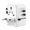EVELATUS 35W World Travel Adapter z 1 PD USB-C, 2 USB-C, 2 USB-A, Biały