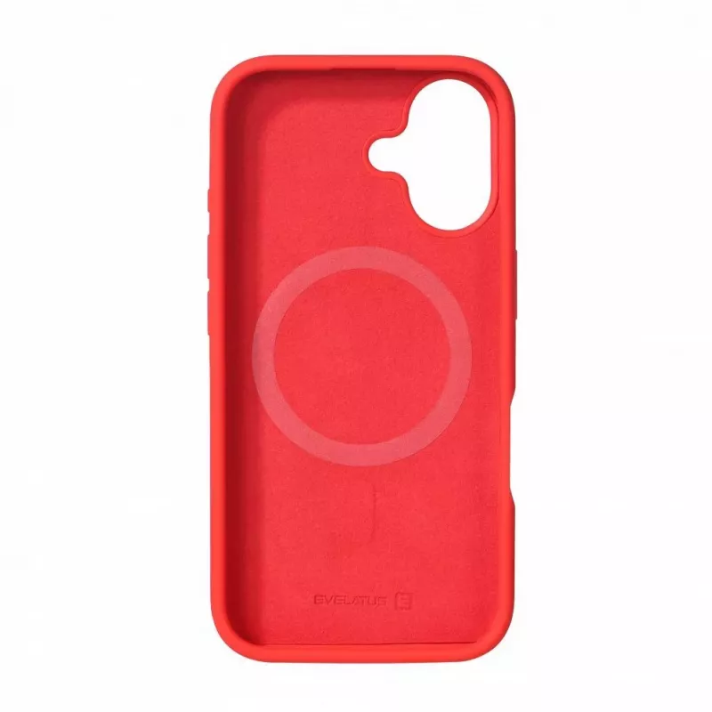 Evelatus Apple iPhone 16 Premium Magsafe Soft Touch Silicone Case Red