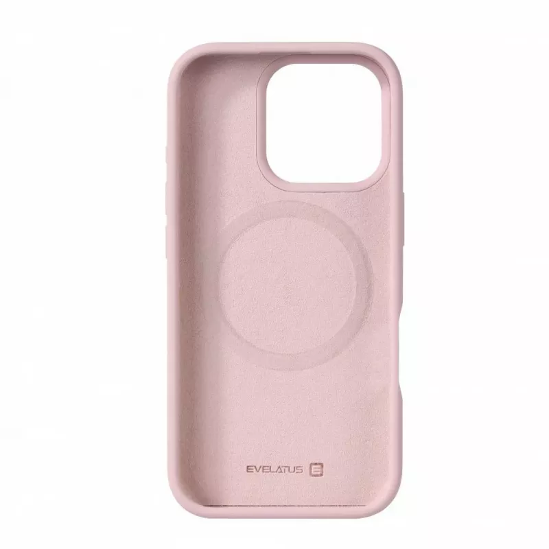 Evelatus Apple iPhone 16 Pro Max Premium MagSafe Soft Touch Silicone Case Pink Sand