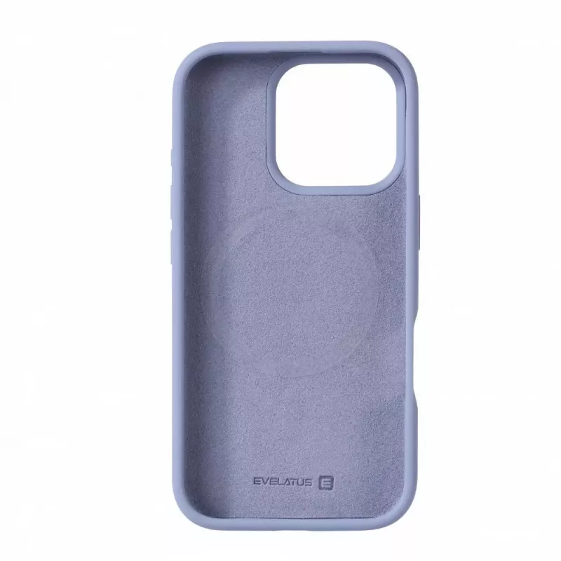 Evelatus Apple iPhone 16 Pro Premium MagSafe Soft Touch Silicone Case Lavender Gray