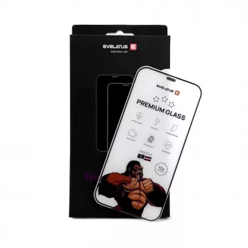 Evelatus Apple iPhone 16 Pro/17 Privacy Corning Gorilla Glass Anti-Static 3D Full Cover 10X Stronger Black
