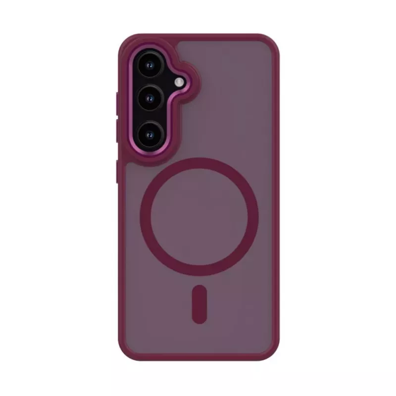 Evelatus Samsung Galaxy S24 Shield Case With MagSafe Matte Red