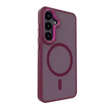 Evelatus Samsung Galaxy S24 Shield Case With MagSafe Matte Red