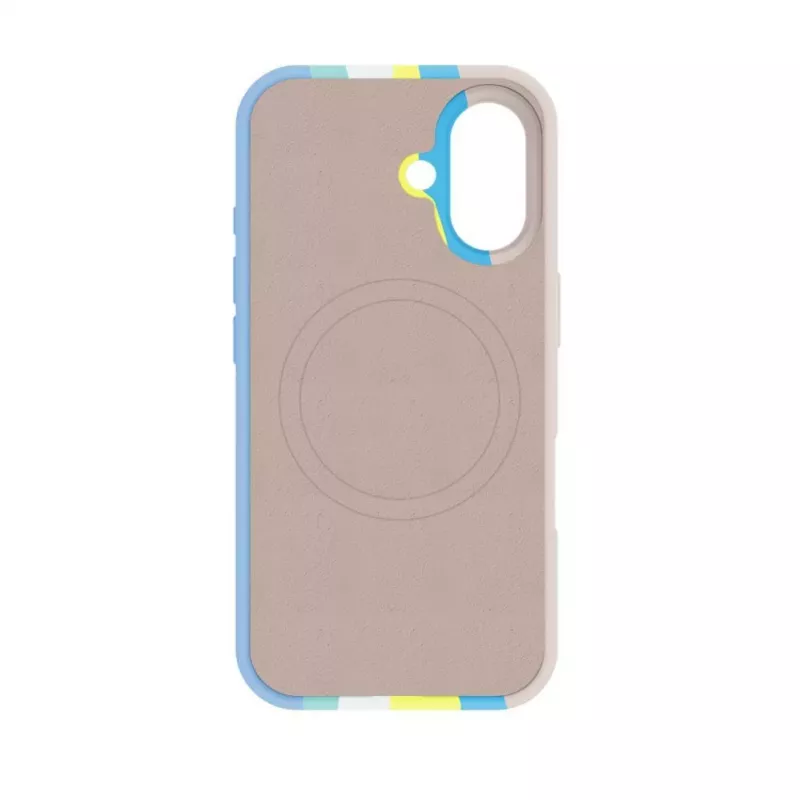 Evelatus Apple iPhone 16 Wielokolorowe Silikonowe Etui z MagSafe Beige Cream