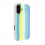 Evelatus Apple iPhone 16 Wielokolorowe Silikonowe Etui z MagSafe Beige Cream
