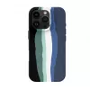 Evelatus Apple iPhone 16 Pro Multi-Colored Silicone Case With MagSafe Aqua Blue