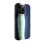 Evelatus Apple iPhone 16 Pro Max Wielokolorowe Silikonowe Etui z MagSafe Aura Blue