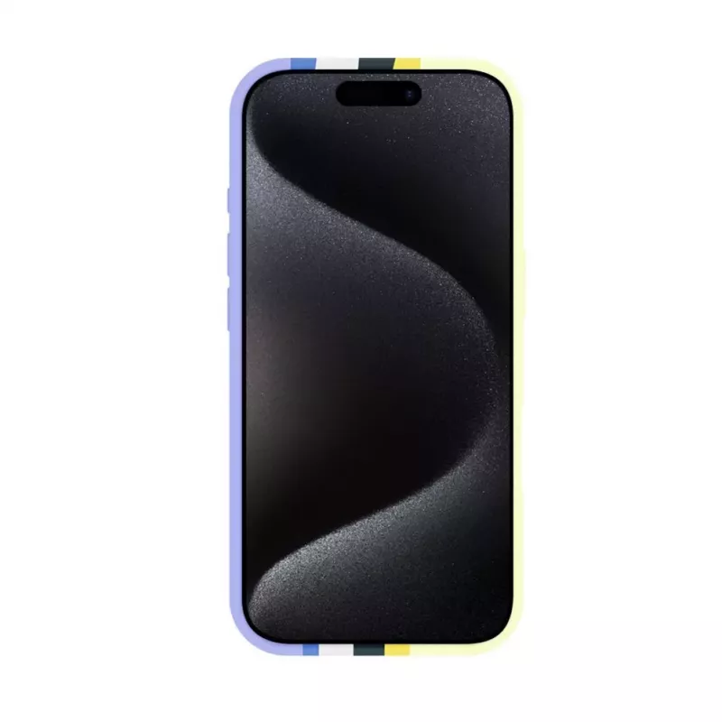 Evelatus Apple iPhone 16 Pro Multi-Colored Silicone Case With MagSafe Ceramic White