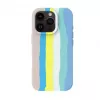 Evelatus Apple iPhone 16 Pro Max Wielokolorowe Silikonowe Etui z MagSafe Beige Cream